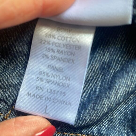 Women’s Oh Mama Blue Denim Straight Leg Maternity Jeans Size L - Picture 8 of 8